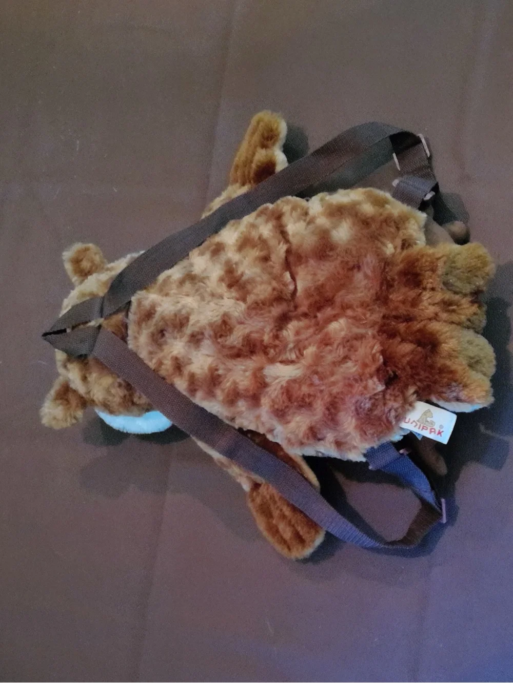 Plush Owl Small Pet Toy in Brown and Cream - Soft Chewable Friend